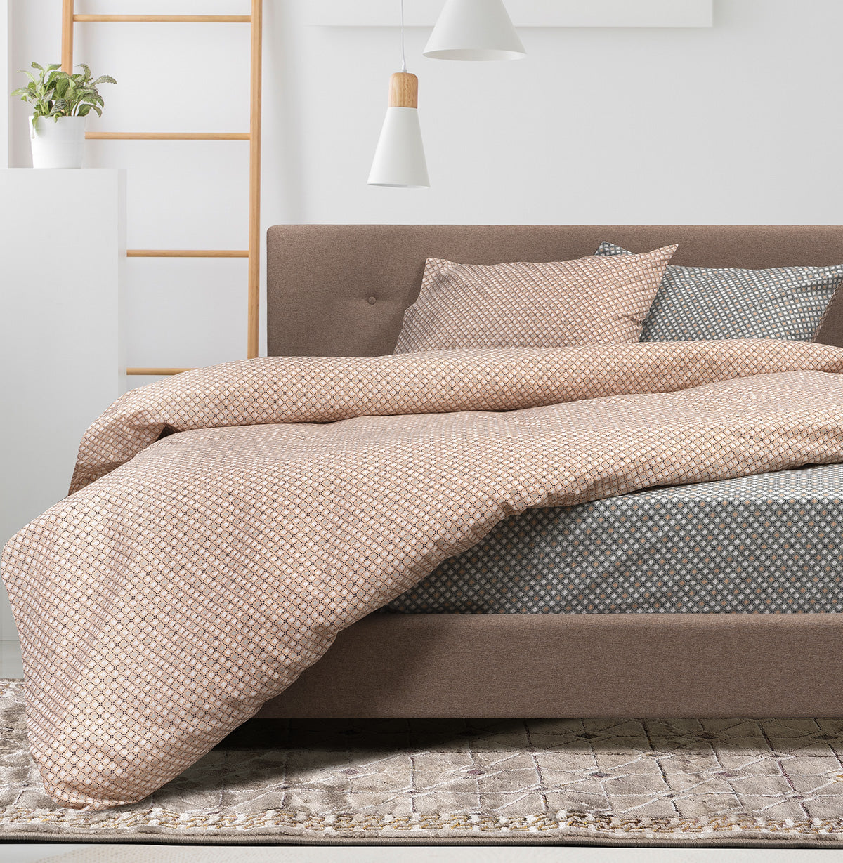 Κουβερλί υπέρδιπλο Ginger Αrt 12061 230x250 Εμπριμέ Εμπριμέ / 230x250