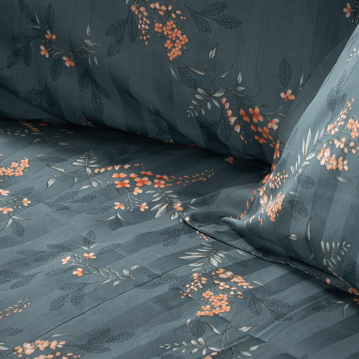 Fitted sheet set Art 12217 Gemini 100% Cotton Sateen 300tc 170x200+30 Cypress