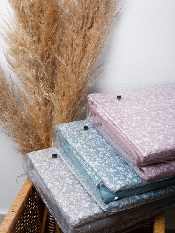 Σετ Σεντόνια Cotton Feelings 920 Pink Μονό με λάστιχο(105×205+30)