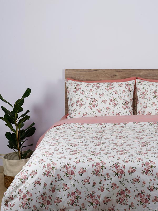 Σετ Σεντόνια Cotton Feelings 929 Pink Μονό (165×270)
