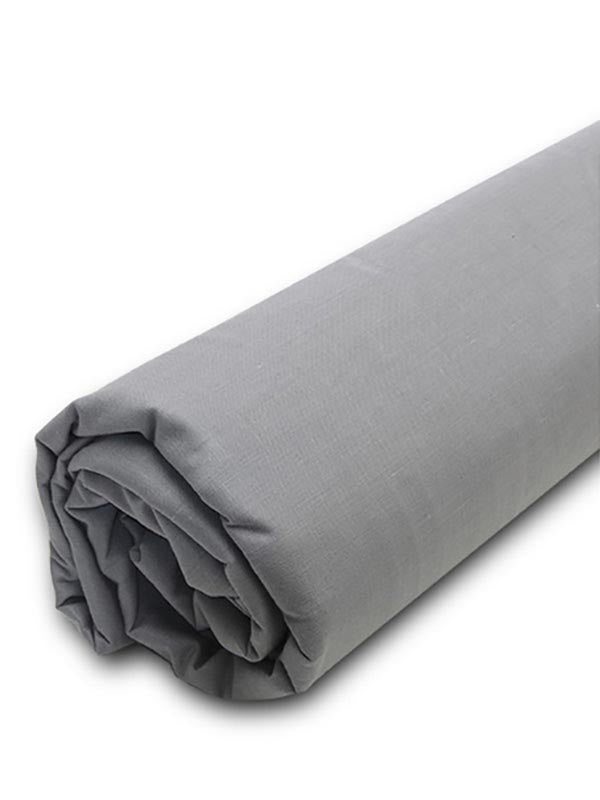 Κατωσέντονο Menta με λάστιχο 19 Dark Grey Ημίδιπλο (120x200+20)