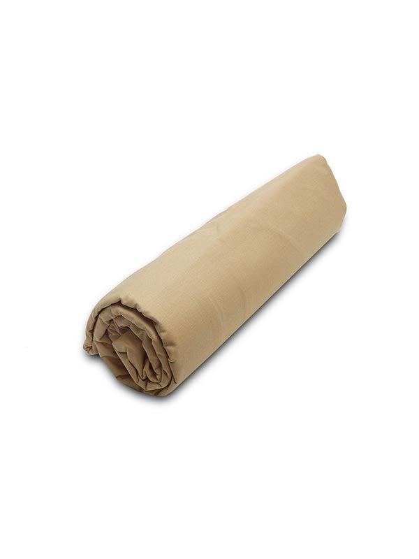 Κατωσέντονο Menta με λάστιχο 4 Beige Ημίδιπλο (120x200+20)