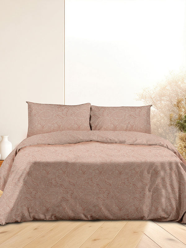 Σετ Σεντόνια Flannel 2040 Pink Μονό (160×260)