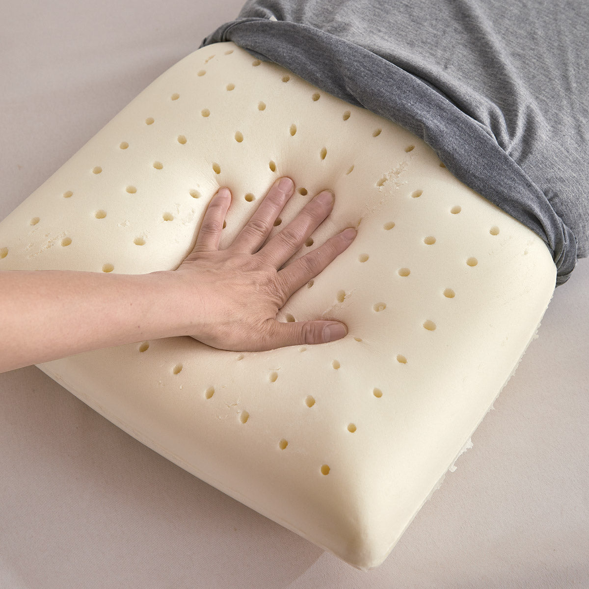 Μαξιλάρια ύπνου Flexile Memory Foam Art 4042 60x40+13 Γκρι - Μέτριο - 2 τεμάχια Γκρι / 60x40+13