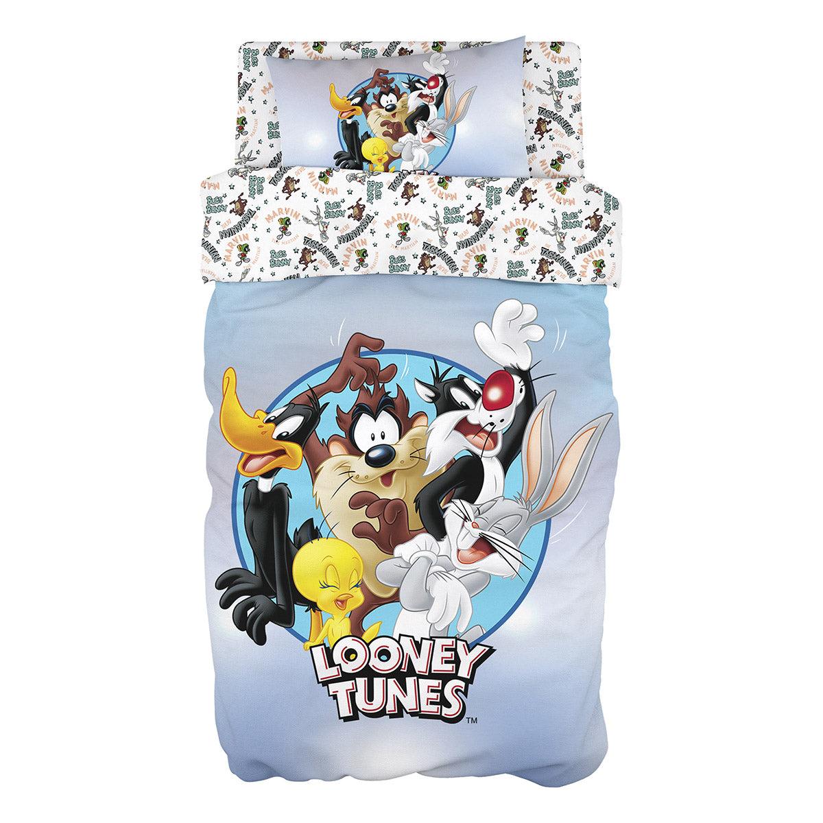Σετ κουβερλί μονό Art 6189 Looney Tunes 160x240 Εμπριμέ Εμπριμέ / 160x240