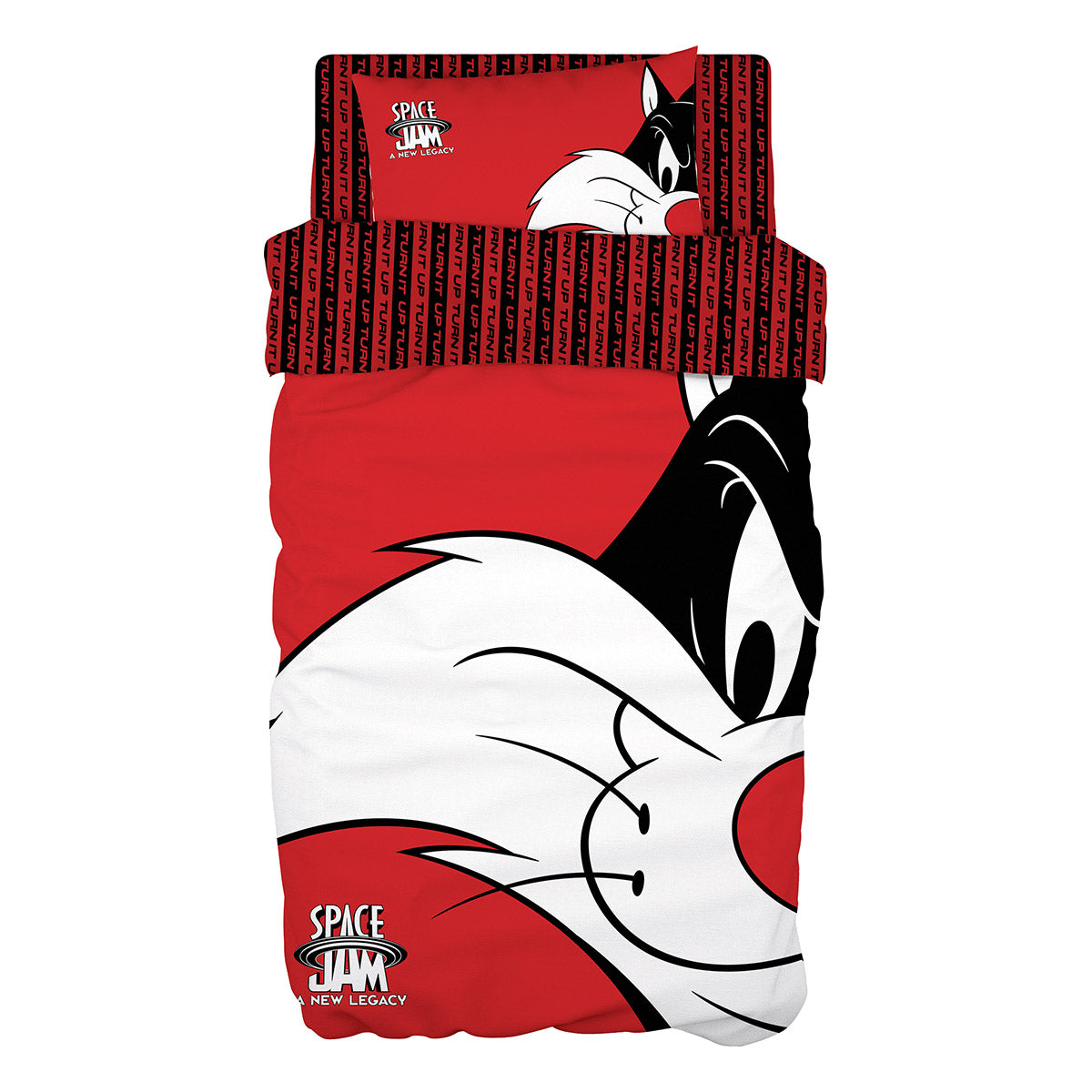 Κουρτίνα Art 6192 Space Jam Sylvester 180x250 Κόκκινο Κόκκινο / 180x250