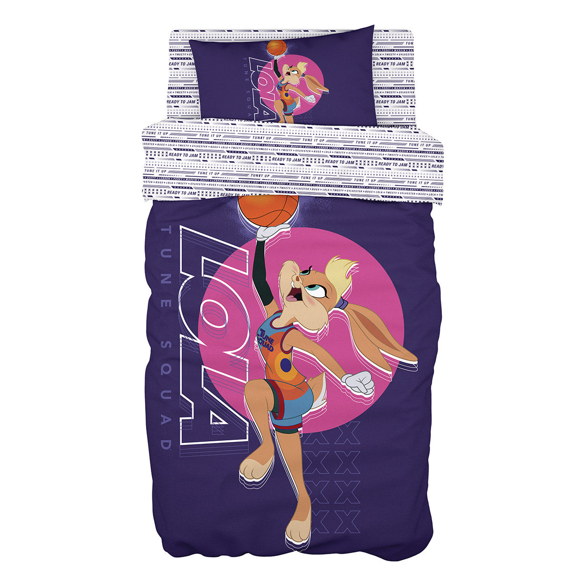 Σετ πάπλωμα μονό Art 6193 Space Jam Lola 160x240 Εμπριμέ Εμπριμέ / 160x240