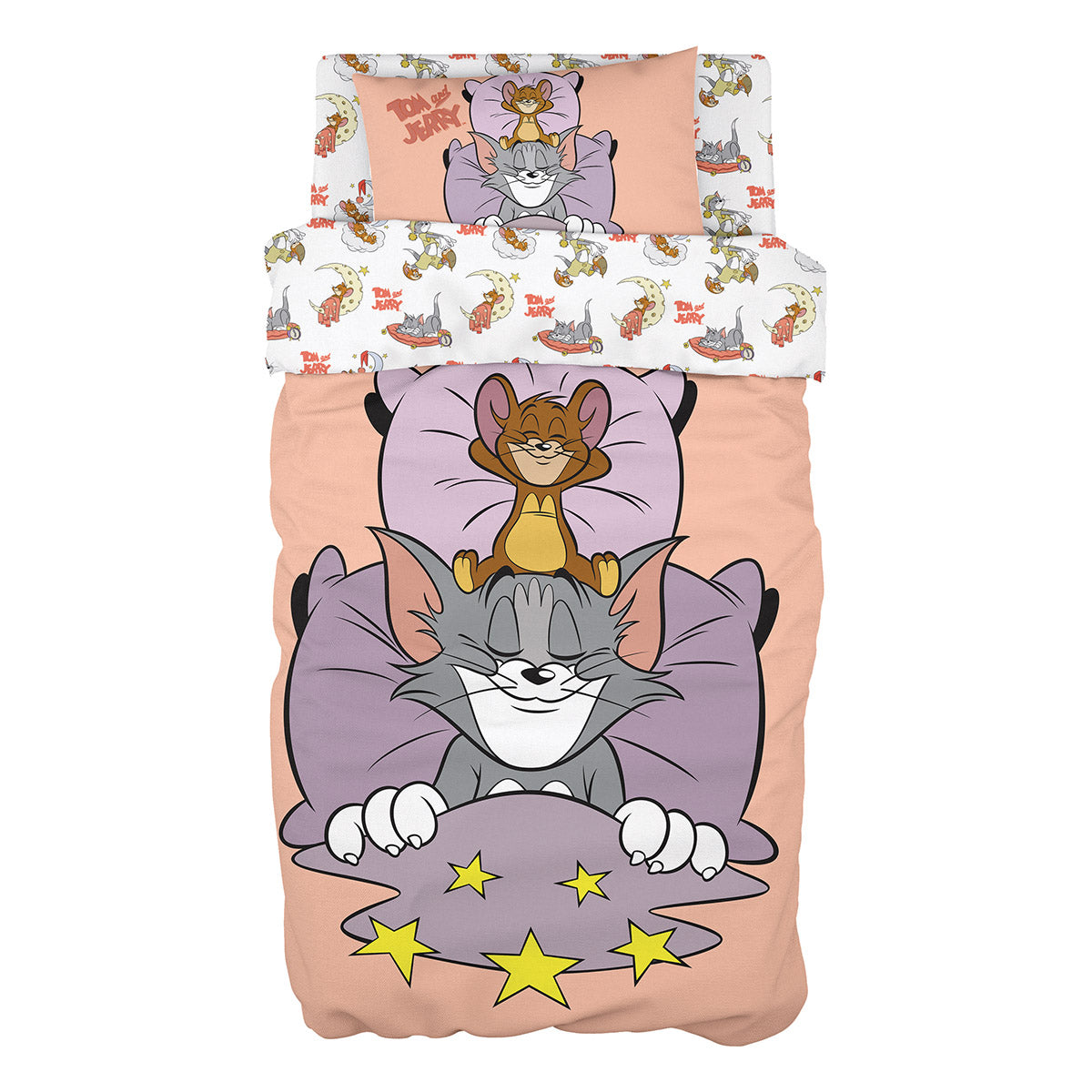 Σετ πάπλωμα μονό Art 6194 Tom and Jerry 160x240 Εμπριμέ Εμπριμέ / 160x240