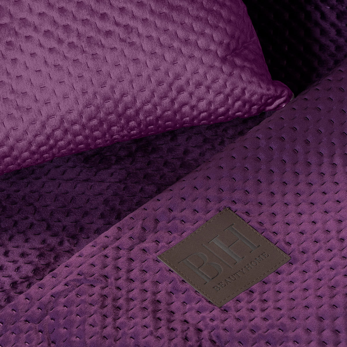 Four-Seater Throw Velvety Art 8411 180x350 Purple