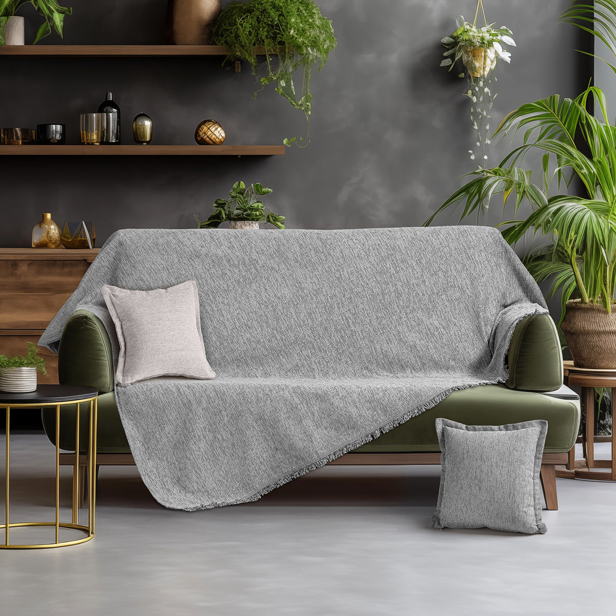 Μαξιλαροθήκη διακοσμητική Art 8621 45x45+3 Γκρι Γκρι / Μαξιλαροθήκη