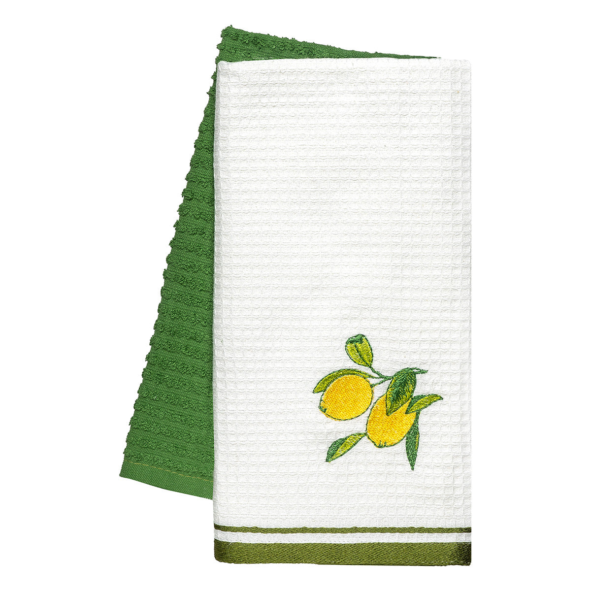 Ποτηρόπανα σετ 2τμχ Lemon Tree Art 8802 40x60 Πράσινο Πράσινο / 40x60