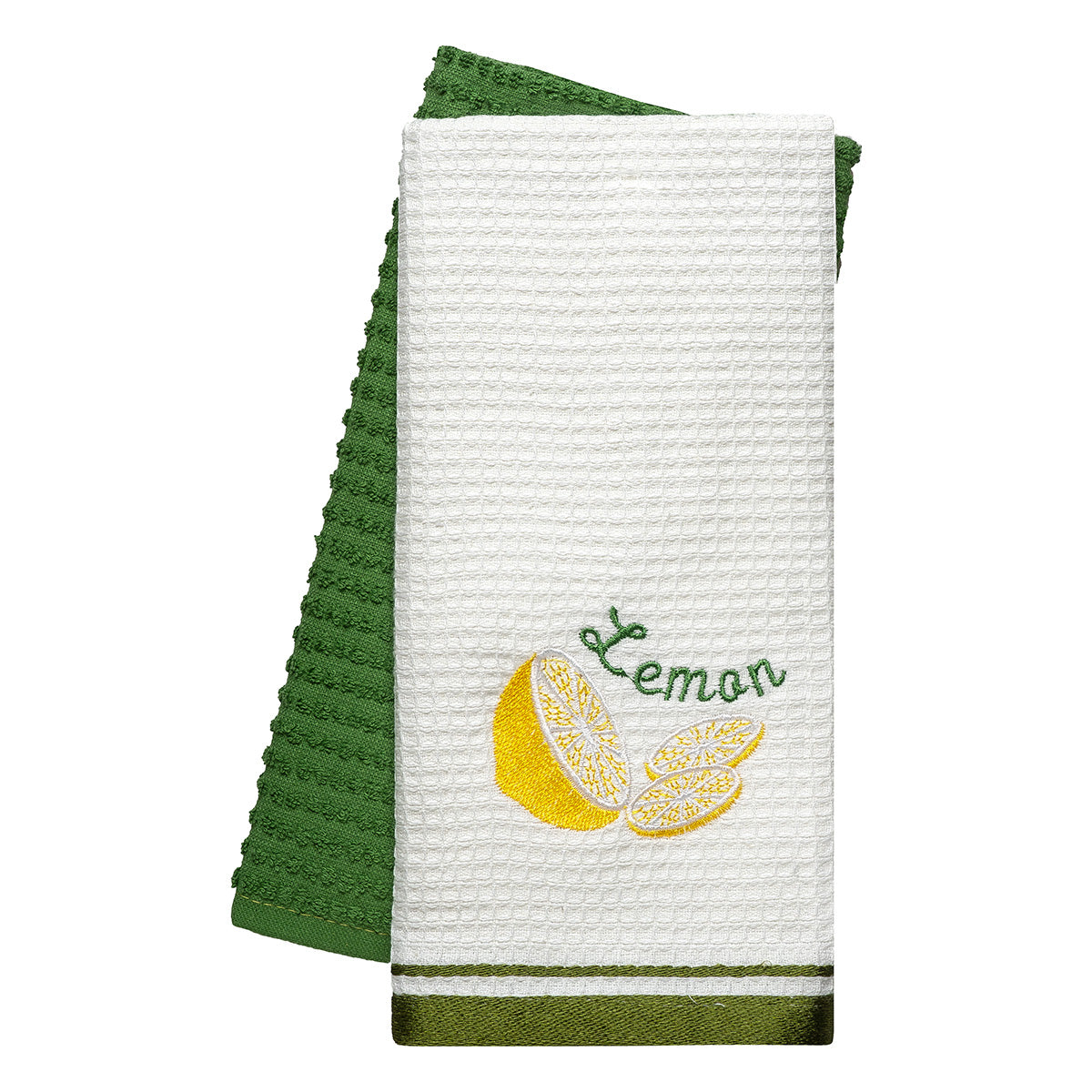 Ποτηρόπανα σετ 2τμχ Lemon Art 8806 40x60 Πράσινο Πράσινο / 40x60