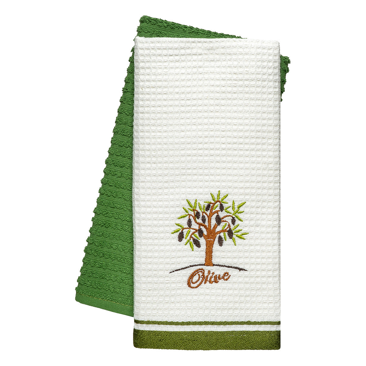 Ποτηρόπανα σετ 2τμχ Olive Art 8814 40x60 Πράσινο Πράσινο / 40x60