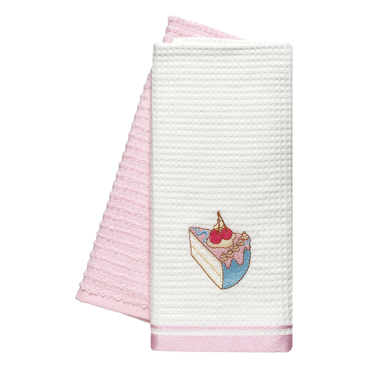 Ποτηρόπανα σετ 2τμχ Cake Art 8817 40x60 Ροζ Ροζ / 40x60