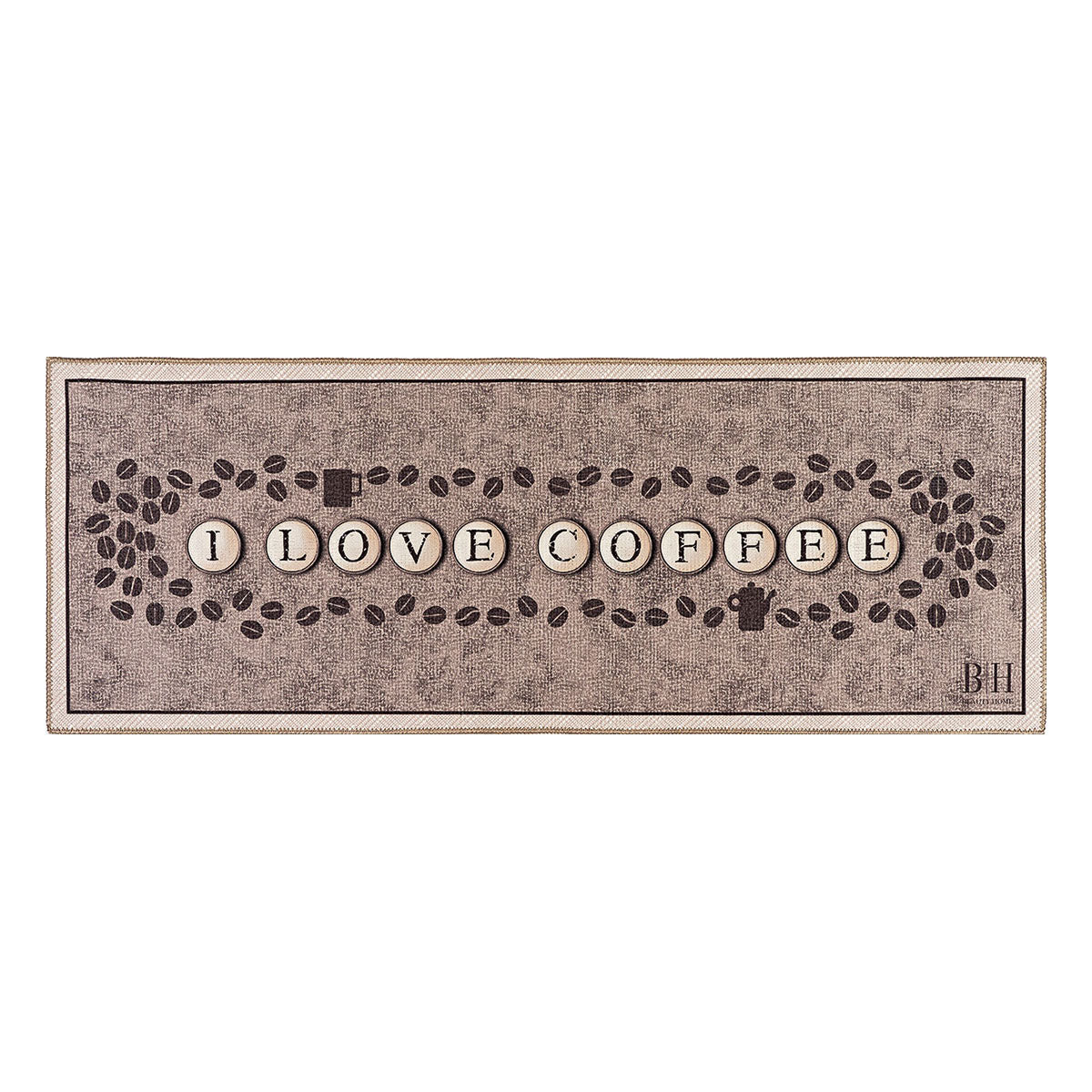 Kitchen mat 9018 0.60x1.60 Beige,Brown