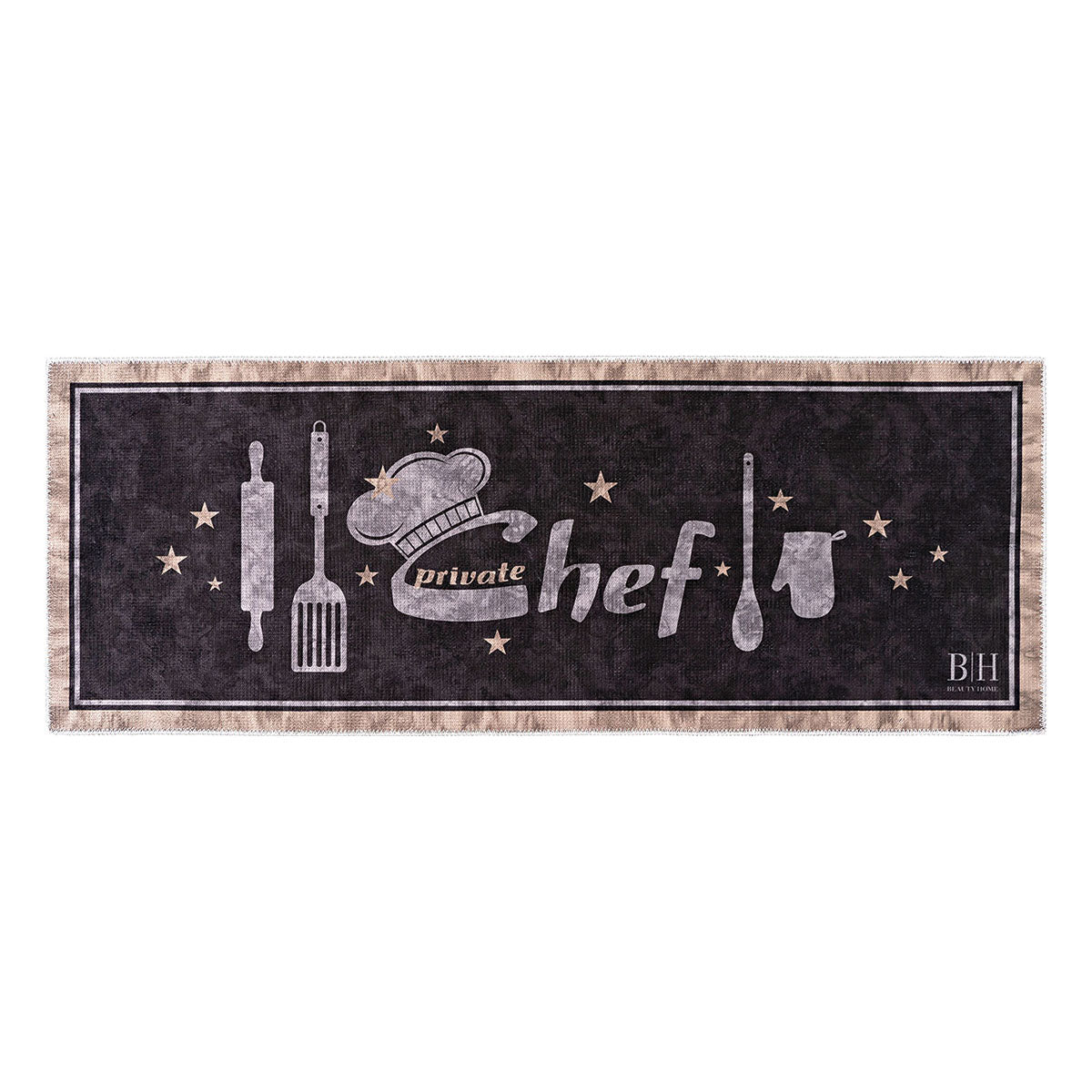 Kitchen mat 9020 0.60x1.60 Black